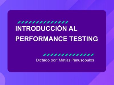 Curso Introducción al Performance Testing 2022