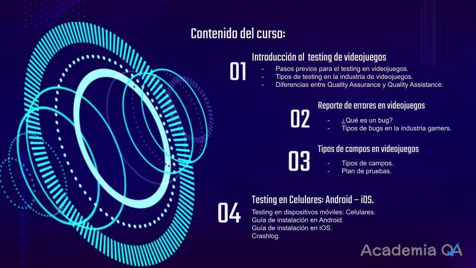 Curso De Testing Mobile Y De Videojuegos Academia QA