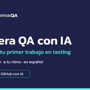 Portada de la Carrera QA con IA de AcademiaQA: de cero a tu primer trabajo en testing
